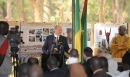 His Highness the Aga Khan addresses guests at the Inauguration of the Bamako Park.  2008-04-25